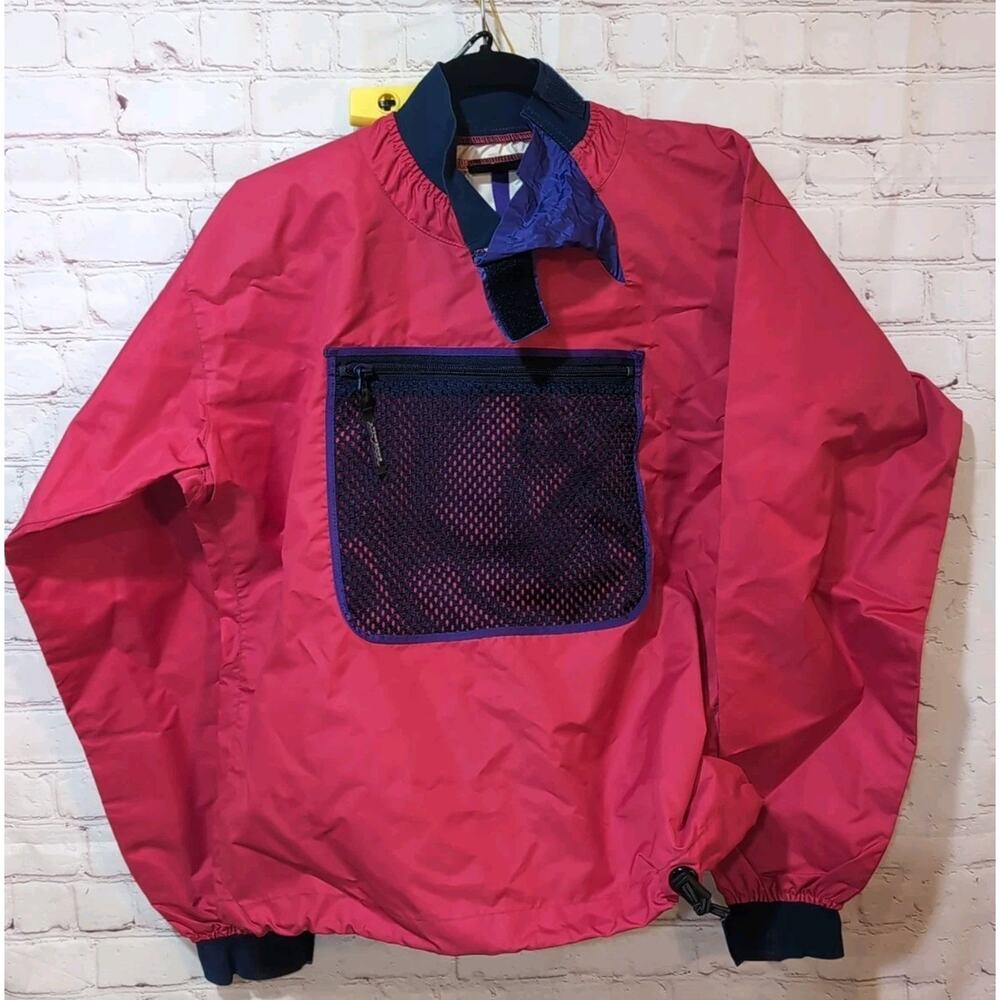 Patagonia Men's Kayak Anorak Pullover Paddling Jacket Waterproof Red Sz S